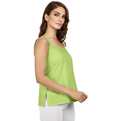 Image of Cotton Short Camisole Non-Stretchable Slip for Women | Short Kurti Slip | Short Camisole | Half-Length Lining | Waist Length Inner | Sameez | Samij(Half Slip)