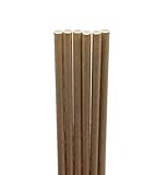 World Centric Sustainable Kraft Paper Straws, Wrapped, 8', Natural, 6,000/carton