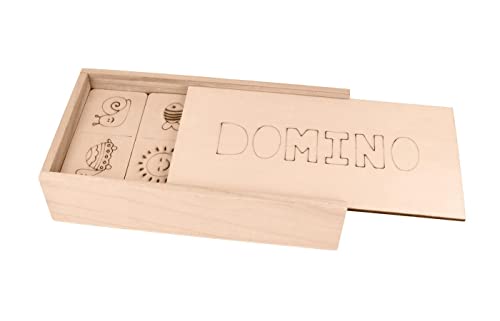 Artemio Jeu Domino en Bois Personnalisable - 24 pcs