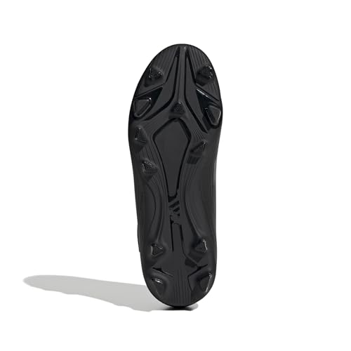 adidas F50 Club Unisex Kids Velcro Football Boots, Core Black Iron Met Gold Met, 10 UK3