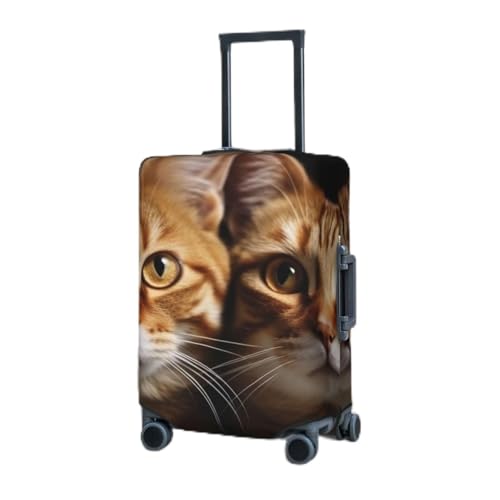 Travel Luggage Cover for Suitcase Elastic Suitcase Protector cats Suitcase Covers Washable Suitcase Protective Cover Dust-proof Luggage Covers Fit 18-32 Inch Luggage