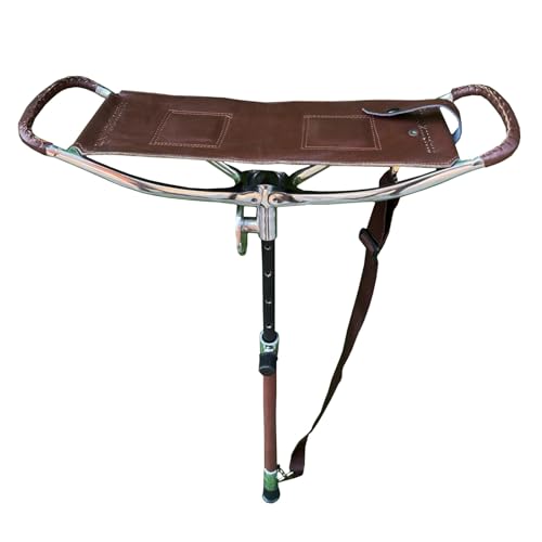 Generic Adjustable Hunting Shooting Stick with Leather Seat