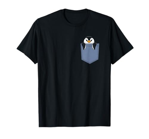 Pingüino Pocket Funny Bird Antártico Animal Lover Gift Camiseta
