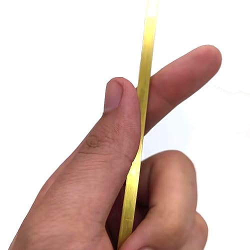 WUDOLI Espesor de la Tira de la Placa de la Barra Plana de latón H59 2 mm 3 mm 4 mm 5 mm Longitud de la Placa de Metal sólido de Cobre Puro 500 mm (Color : Thickness 2mm, Size : 6x500mm)