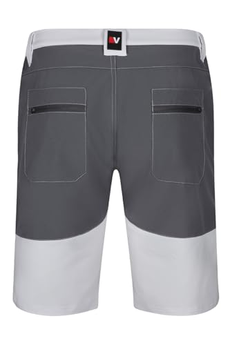 Bermuda trekking stretch VELILLA pour randonnée et marche blanc gris - 3
