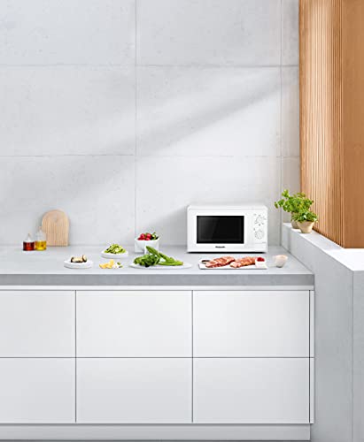 Panasonic-NN-K10JWMEPG-Microondas-Compacto-20-L-800-W-2-Mandos-giratorios-Con-Gratinador-de-Cuarzo-1000W-Plato-giratorio-de-vidrio-255mm-5-Niveles-de-ajuste-de-potencia-Color-Blanco