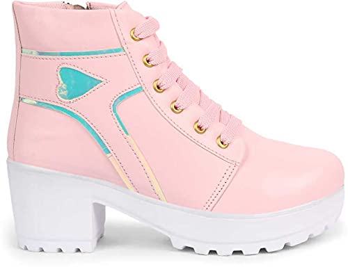 Image of KRAFTER Women's and Girls High Ankle Denim Stylish Boots