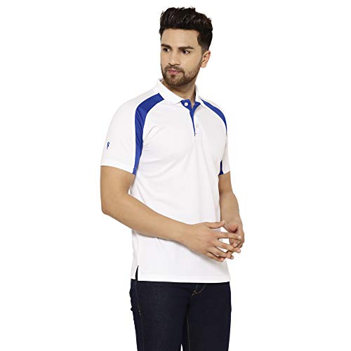 Image of EPPE Men's Polo Neck Solid Slim Fit Activewear Half Sleeve Dryfit Micro Polyester Sportswear | Casual wear T-Shirt