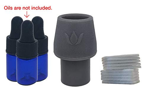 CPAP Infusion Adapter for Essential Oils - Universal Fit with Every Machine, Hose & Mask - Includes 10 Refill Pads, 3 2ml Blue Dropper Oil Bottles & Supplies - Thumbnail 3