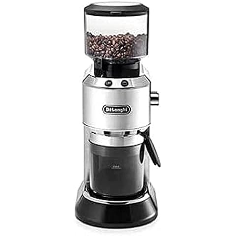 De'Longhi Dedica KG 520.M Elektrische Kaffeemühle, Vollmetallgehäuse, Edelstahl Kegelmahlwerk Cover