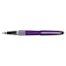 Pilot MR Retro Pop Collection Gel Roller Pen, Purple Barrel with Ellipse Accent, Fine Point, Black Gel Ink (91404) Modern Design Gel Roller Pen with Retro Patterns, Stainless Steel Nib, Refillable