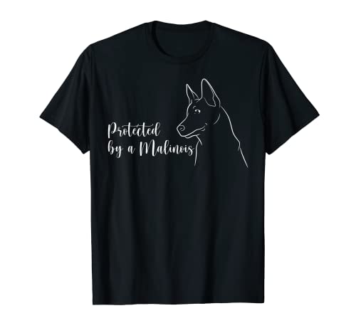 Protegido por un dueño de mascotas belga Malinois amante de los perros Camiseta