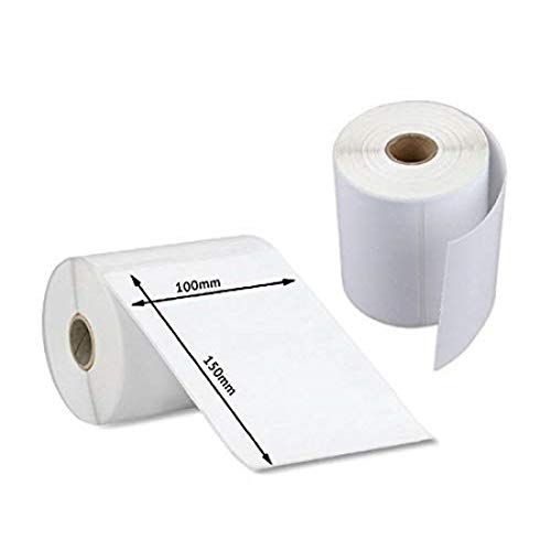 Image of SECUREMENT Direct Thermal Barcode Labels Sticker Roll (4 inch x 6 inch - 250 Labels per Roll) (6 Rolls)
