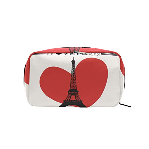 Preisvergleich Produktbild FAJRO Kosmetiktasche, Eiffelturm, Eiffelturm