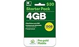 30 Tage, wiederaufladbare Prepaid 4 G/LTE Travel SIM Karte mit 4 GB Daten – Für den Einsatz in Australien 30 Tage wiederaufladbar