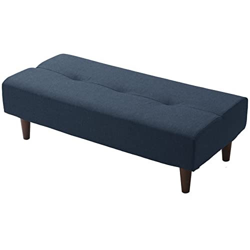 セルタン 日本製 オットマン スツール 脚置き ポケットコイル AUGUST オーガスト ダブルタイプ タスクネイビー 組合せ自在 高反発 A792p-584NVY