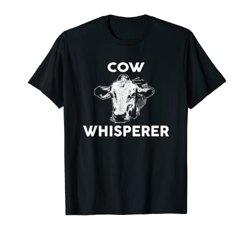 Vaca Whisperer Camiseta V2 Funny Cow Camiseta