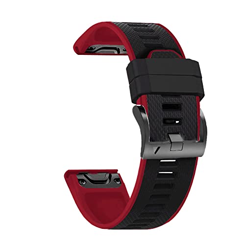 Correa de silicona de 26 mm para Garmin D2 Delta PX que evita rozaduras e irritación