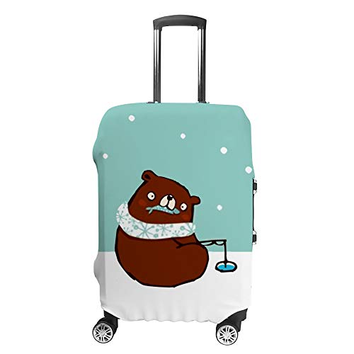 Housse de transport hivernale pour valise motif ours spécial vacances