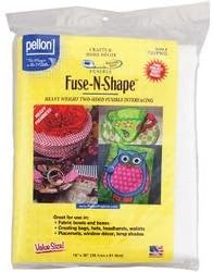 Pellon Interfacing Bulk Buy (3-Pack) Fuse N Shape Heavyweight Fusible Interfacing White 15 inch x 36 inch 731PKG