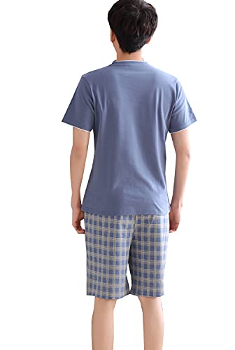 Big Boys Pajamas Classic Plaid Cotton Sleepwear Shorts Teens PJS Size 10 12 14 162