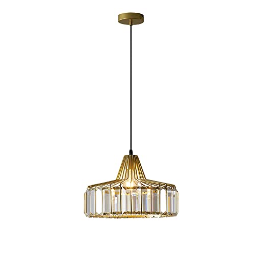 Lustre cristal doré plafonnier moderne chic pour îlot de cuisine et salle à manger