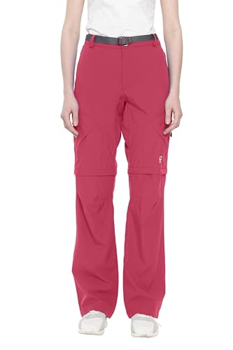 Little Donkey Andy Women's Lightweight Quick Dry Convertible Pants Zip Off Golf Hiking Travel Watermelon Red S