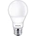 Philips LED Dimmable A19 Light Bulb: 800-Lumen 5000-Kelvin 9-Watt (60-Watt Equivalent) E26 Base, Day Light, (4 Pack)