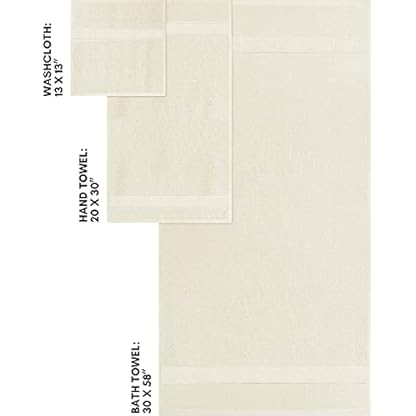 BIOWEAVES Handtuch-Set aus 100 % Bio-Baumwolle, 700 g/m², 6-teilig, GOTS-zertifiziert, 2 Badetücher, 2 Handtücher und 2… – Bild 8