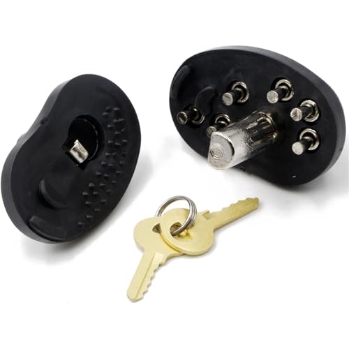 Image of RioRand Keyed Alike Trigger Lock, Adjustable Gun Safety Lock with 2 Brass Spare Keys, Compatible with Pistols, Rifles and Shotguns for Home & Range Secure Storage