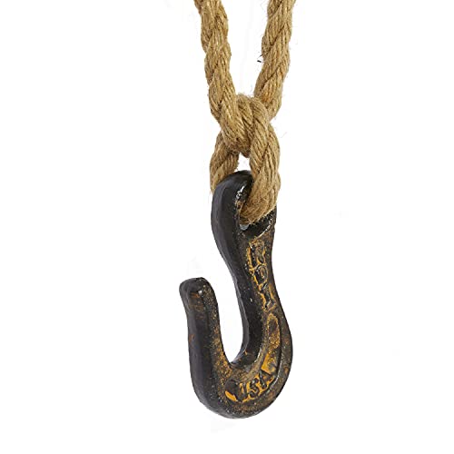 Deco 79 55408 Metal & Rope Block Tackle #TOP5