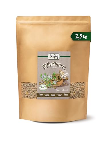 Biojoy Lentejas verdes Laird (2,5 kg), crudas y enteras, sin aditivos
