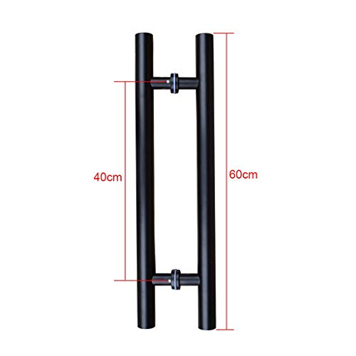 Poignée push-pull tube rond inox résistant aux traces