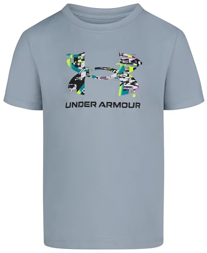Image of Under Armour Boys' Short Sleeve Logo Graphic T-Shirt, Lightweight & Breathable, Relaxed Fit