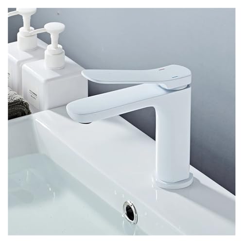 Robinet de lavabo anti-éclaboussure à levier unique pour vasque de bain