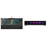 Corsair iCUE Nexus Companion Touch Screen – 5” Diagonal Screen – 6 Programmable Virtual Macro Buttons + K100 RGB Mechanical Gaming Keyboard - Cherry MX Speed RGB Silver Keyswitches