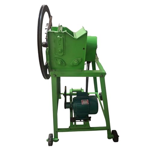 Image of K.B.S. 2-in-1 Chaff Cutter Cultivator with 2 HP Motor Operated Kutti Machine 2 Blade Kabar Kutti Machine & Chara Cutter Fodder for Dairy Farming (Large Chaff Cutter)