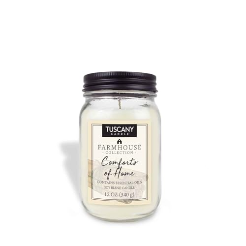 Tuscany Candle Comforts of Home: Cinnamon & Nutmeg Scented Candle, 12 oz – Farmhouse Collection