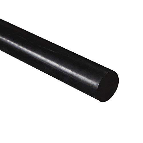 HDPE Rundstab aus hochdichtem Polyethylen, schwarz, 12 mm Durchmesser x 300 mm lang, Klasse A PE 500 Cover