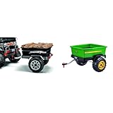 Peg Perego Adventure Trailer Ride On and John Deere Gator Adventure Trailer Bundle, 66 lb Capacity