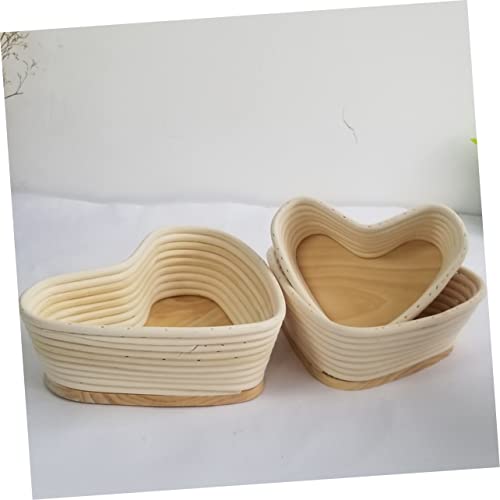 BESTonZON Cestas De Frutas Cesta De Frutas De Vime Pão De Vime Tigela De Cozimento De Vime Cestas De