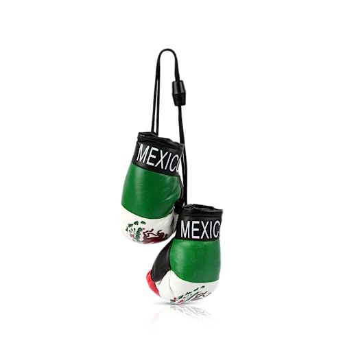Mexico Country Flag Mini Boxing Gloves - Hanging Punching Gloves
