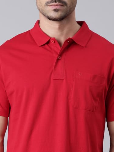 Image of Classic Polo Men's Half Sleeve Polo Neck Authentic Fit Solid Cotton T-Shirt
