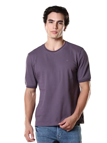 Image of TURMS Men's Ice Cool Tech Round Neck T-Shirt, Odor Control, Stretchable & Breathable, Cotton Rich Fabric, Half Sleeve