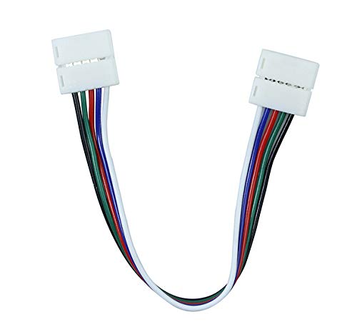 Gimax [Seven Neon] 200pcs led strip connectors cable for 5pin 12mm FPBC board 5050 RGBW led smd strip connector cable