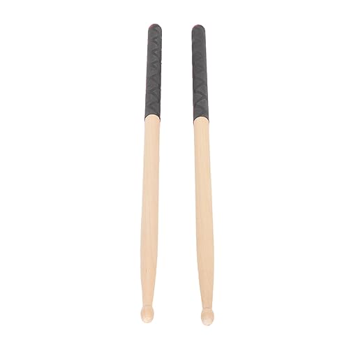 Baquetas Pongnas de madera de maple ligeras con agarre ergonómico y diseño X Pattern para batería miniatura 6