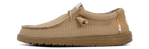 Image of HEYDUDE Men's Wally Sport Mesh Slip On Loafer | Elastic Laces | Speckled Outsole, Contrast Heel Panel, Rounded Toe, Reinforced Heel Stitching