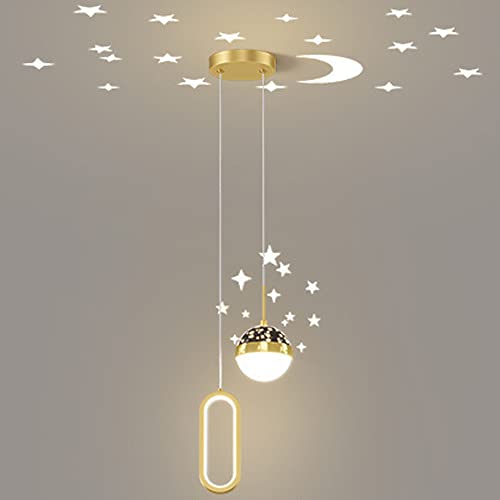 Suspension LED chambre enfant et bébé pour apaiser les nuits avec projecteur d'étoiles