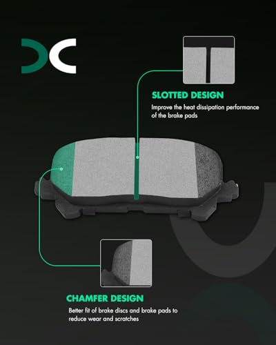 Image of SCITOO D1724-8397 Disc Brake Pads Sets Rear Ceramic Brake Pads w /Hardware