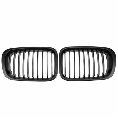 Rejilla delantera E46 4 puertas 1998-2001 de una sola línea negro mate